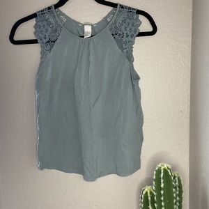 lace shoulder top
